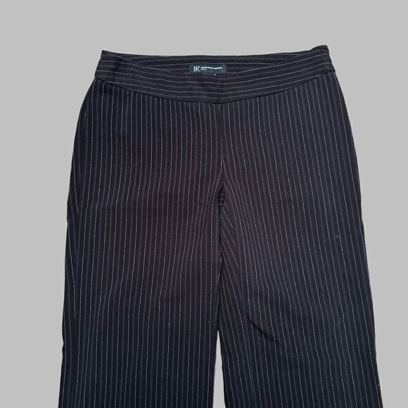 Vintage Pinstripe Low Rise Black Trousers by INC International Concepts - Picture 3 of 7
